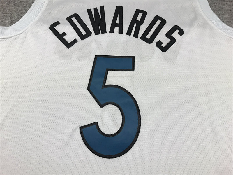 Anthony Edwards #5 Minnesota Timberwolves White Association Edition Swingman Jersey – Nike WOLVES