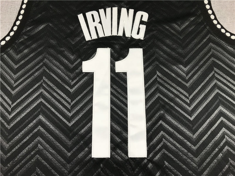 Kyrie Irving #11 Brooklyn Nets 2020/21 Earned Edition Swingman Jersey – Black Chevron Nike