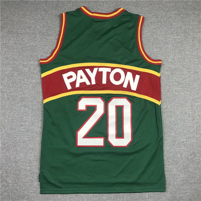 Gary Payton #20 Seattle SuperSonics Green Throwback Swingman Jersey – Mitchell & Ness 1995-96 Hardwood Classics