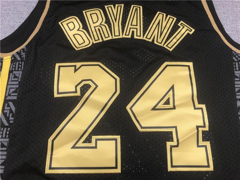 Men's Los Angeles Lakers Kobe Bryant #24 Black Replica Jerseys
