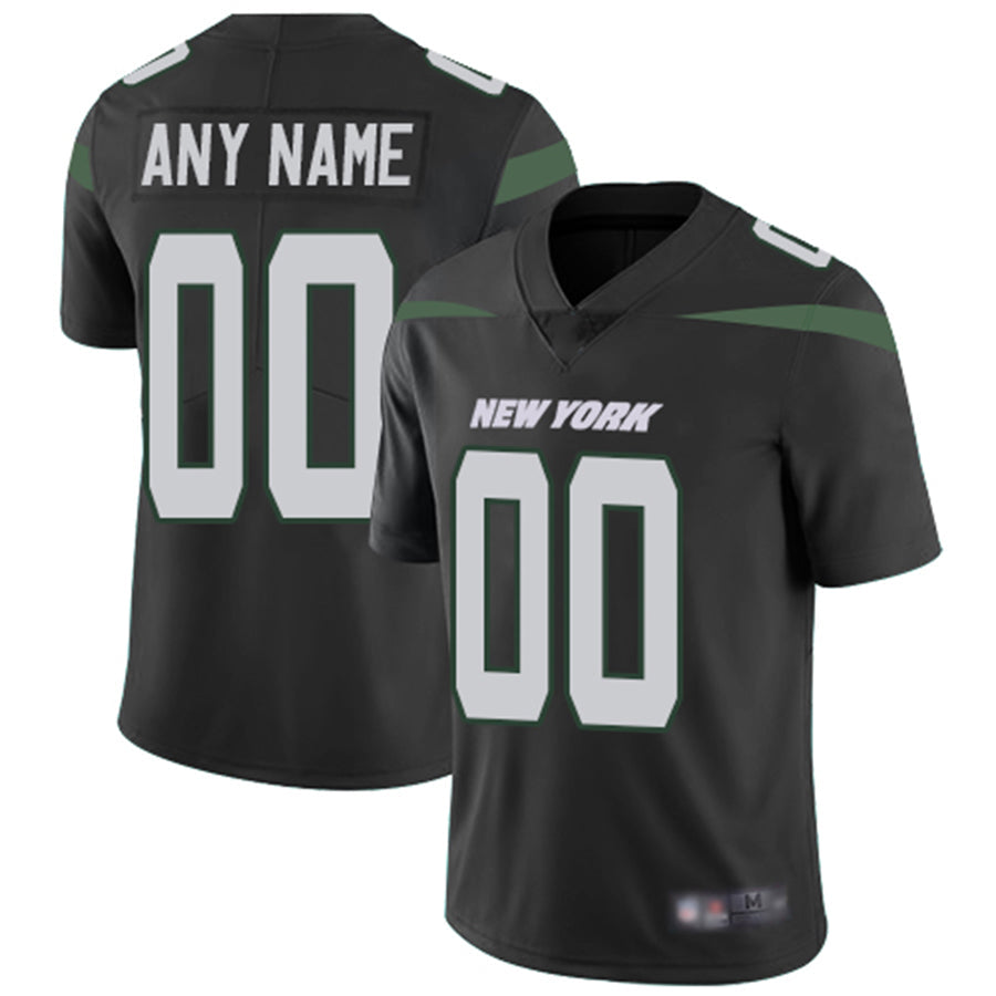 Custom1 New York Jets Alternate Black Vapor Untouchable Football Limited Jerseys American Stitched Jerseys Football Jerseys