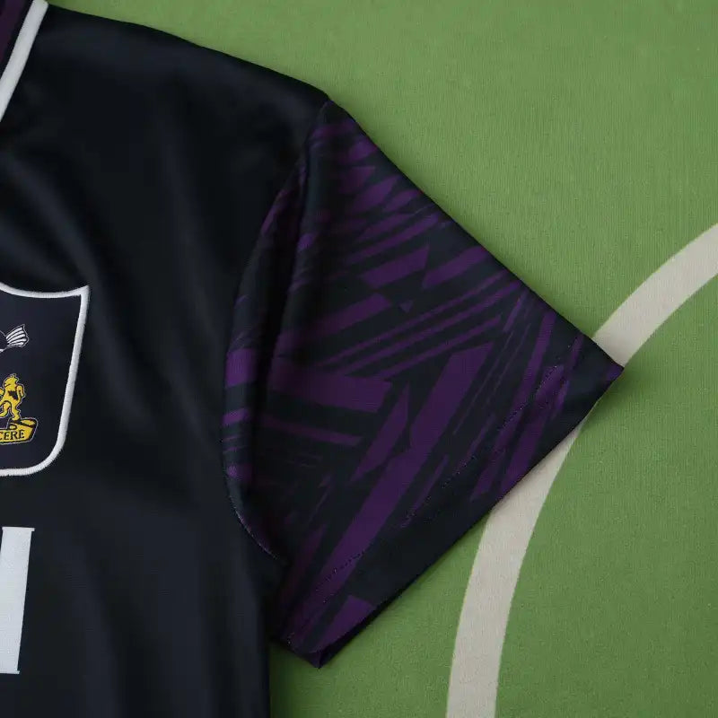 Tottenham Hotspur 1994/95 Away Retro Fan Jersey – Black & Purple | Holsten | Classic Spurs 90s Shirt