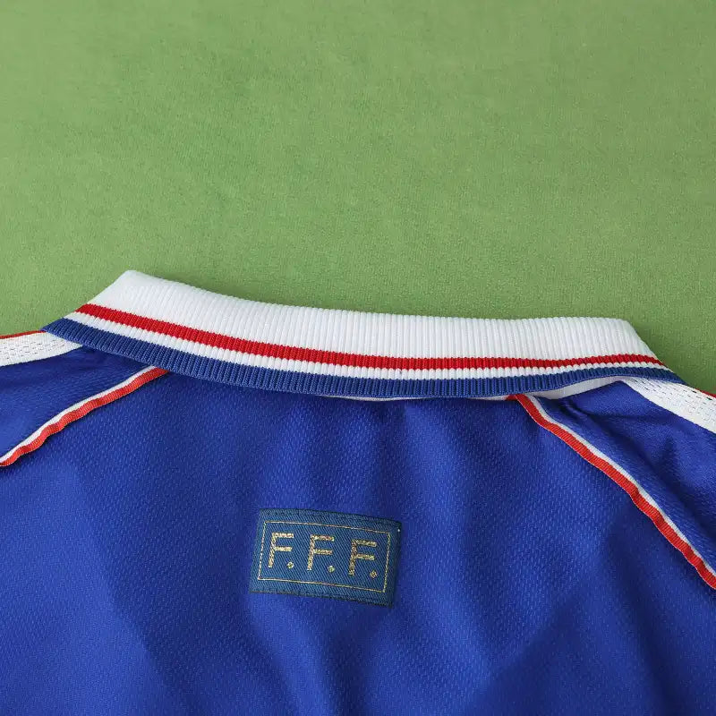 France National Team 1998 Home Retro Fan Jersey – World Cup Vintage Football Shirt