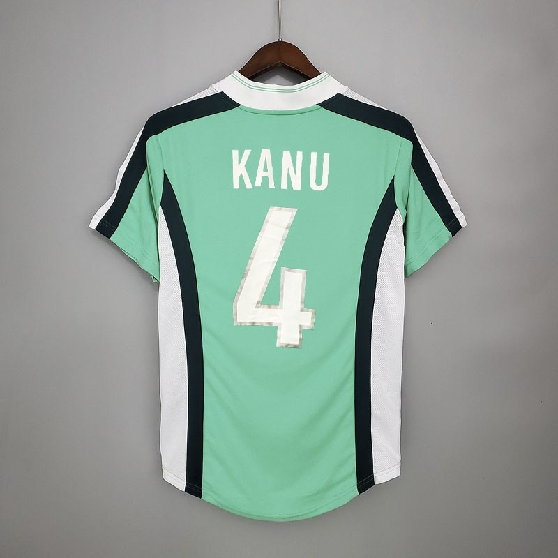 Nigeria 1998 World Cup Home Retro Soccer Jersey – Nike NFA Okocha Yekini Kanu Super Eagles Kit