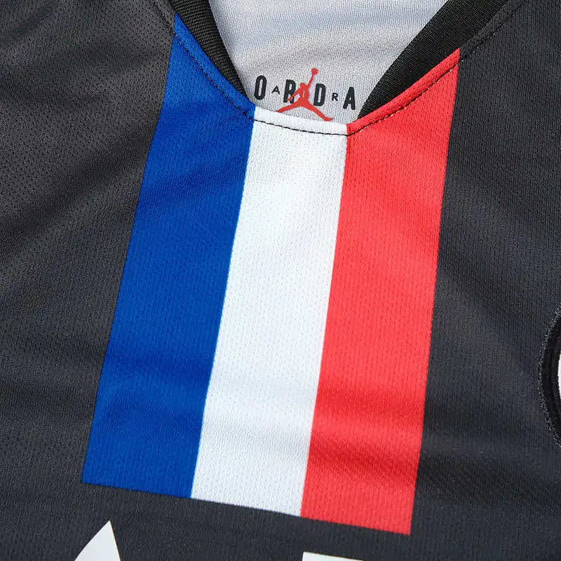 PSG 2019/20 Fourth Jersey – Black Tricolor Stripe Accor Fan Version