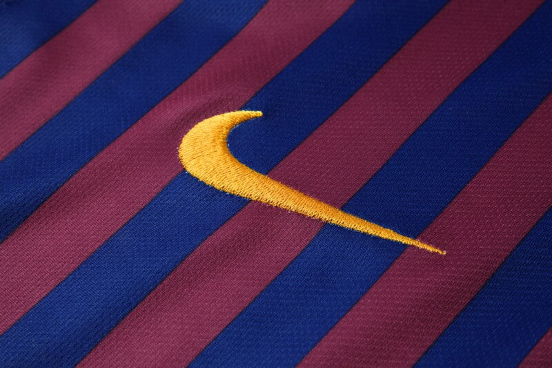 Barcelona 2018-19 Home Jersey – Blue Red Stripe Nike Rakuten Fan Version La Liga Football Shirt