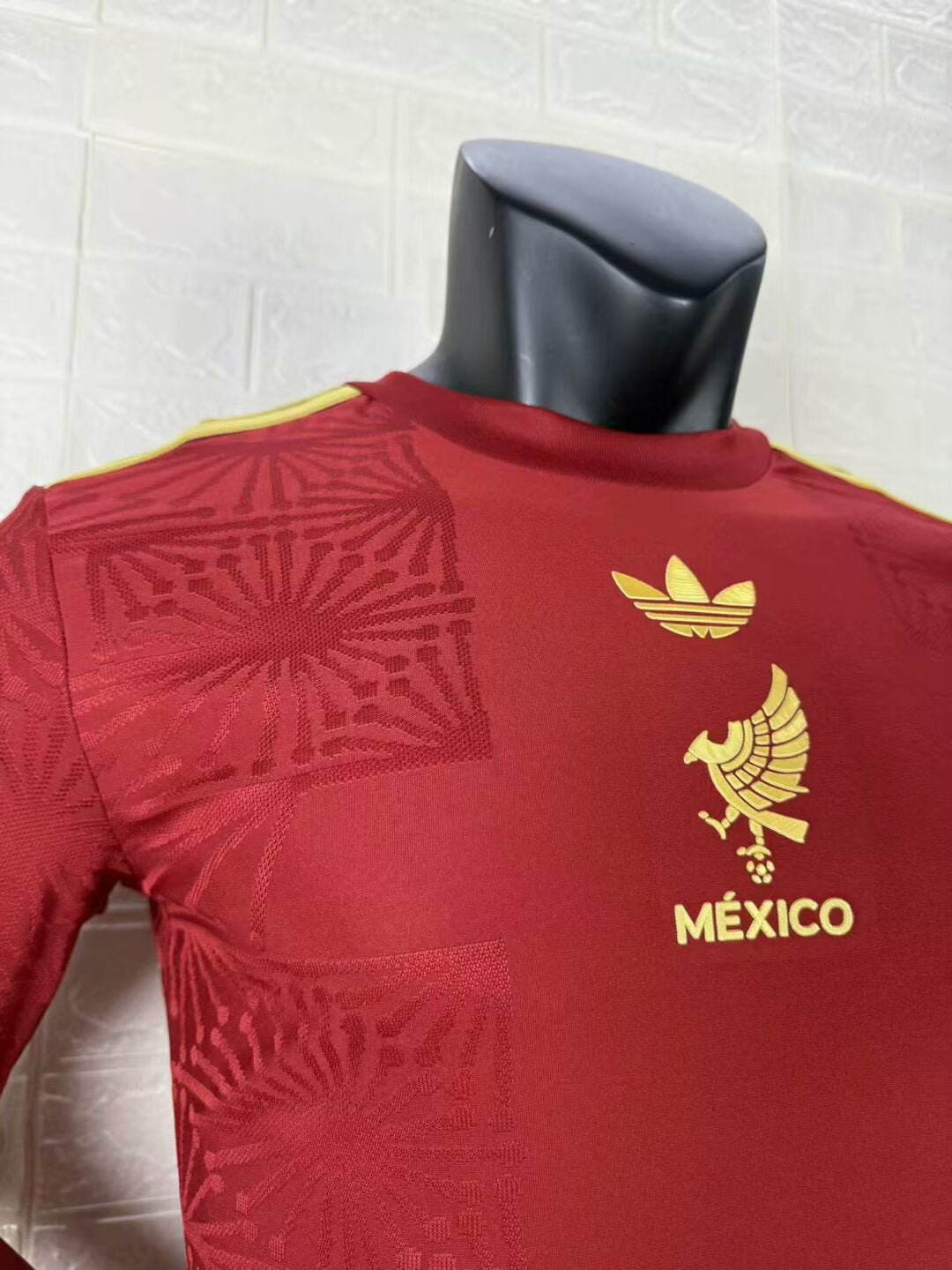 2025-26 Mexico Gold Cup Red Player Long Sleeve Jersey - Men's
