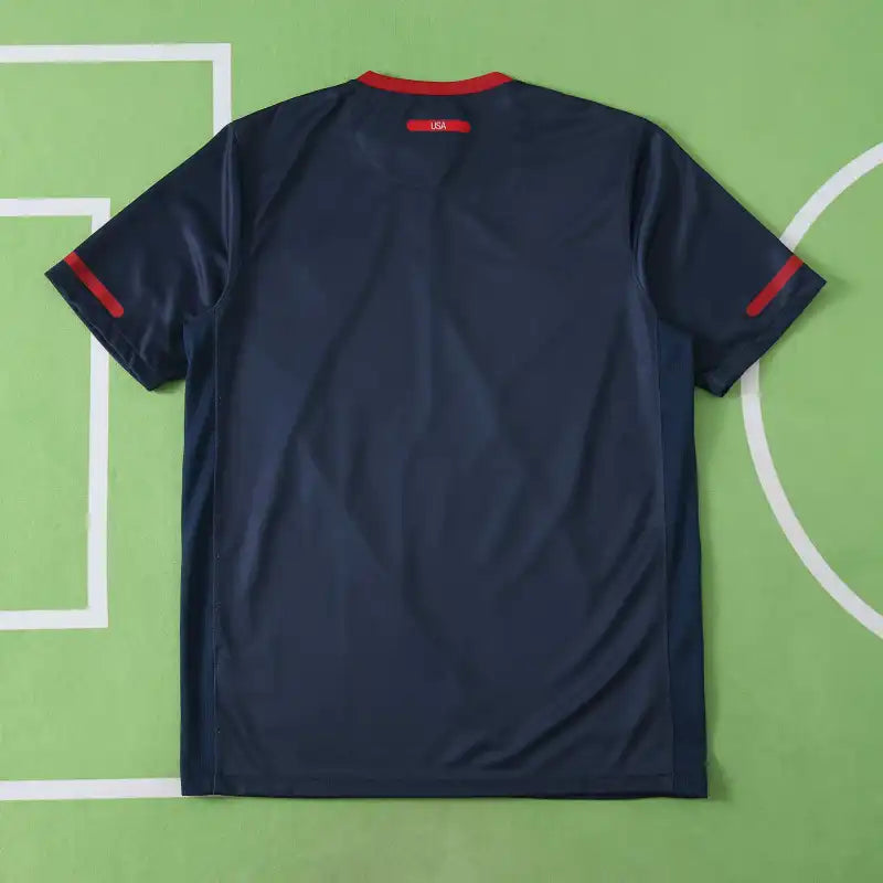USA National Team Away Retro Fan Version 2010 – Navy Blue Diagonal Stripe World Cup Jersey | USMNT Crest
