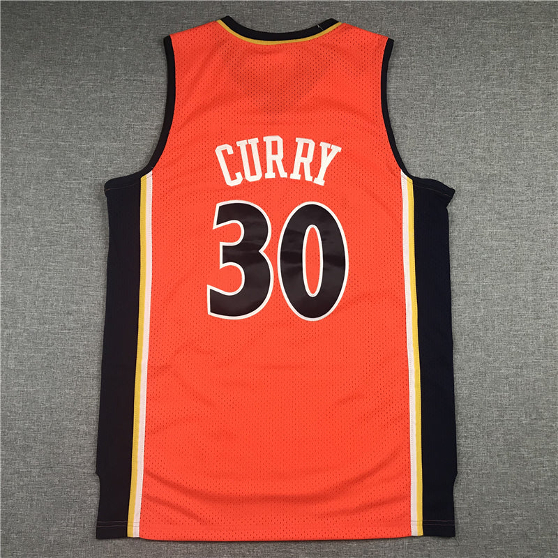 Stephen Curry #30 Golden State Warriors Mitchell & Ness 2009-10 Orange Hardwood Classics Rookie Season Swingman Jersey