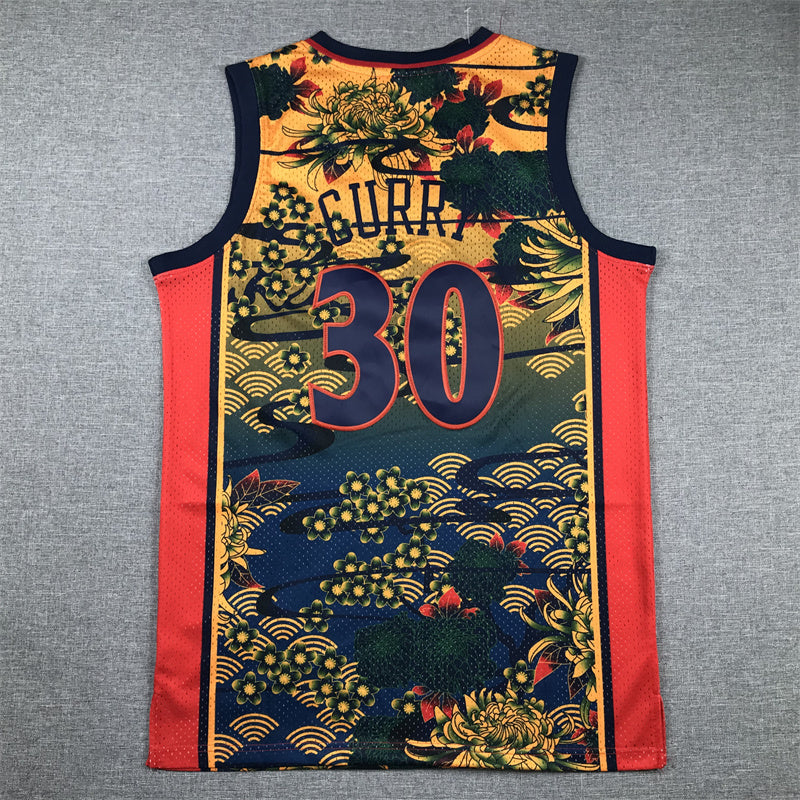 Stephen Curry #30 Golden State Warriors Mitchell & Ness 2023 Year of the Rabbit Chinese New Year Limited Edition Hardwood Classics Swingman Jersey