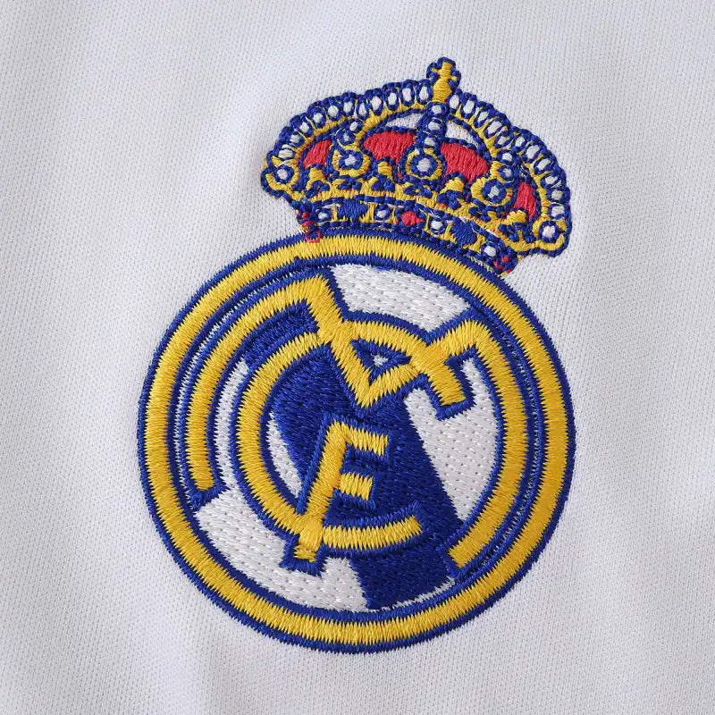 Real Madrid CF Home Fan Version Jersey 2025/26 – White Adidas Football Shirt with Gold Trim