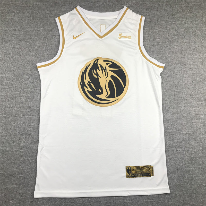 Men's Dallas Mavericks Luka Doncic #77 White Replica Jerseys