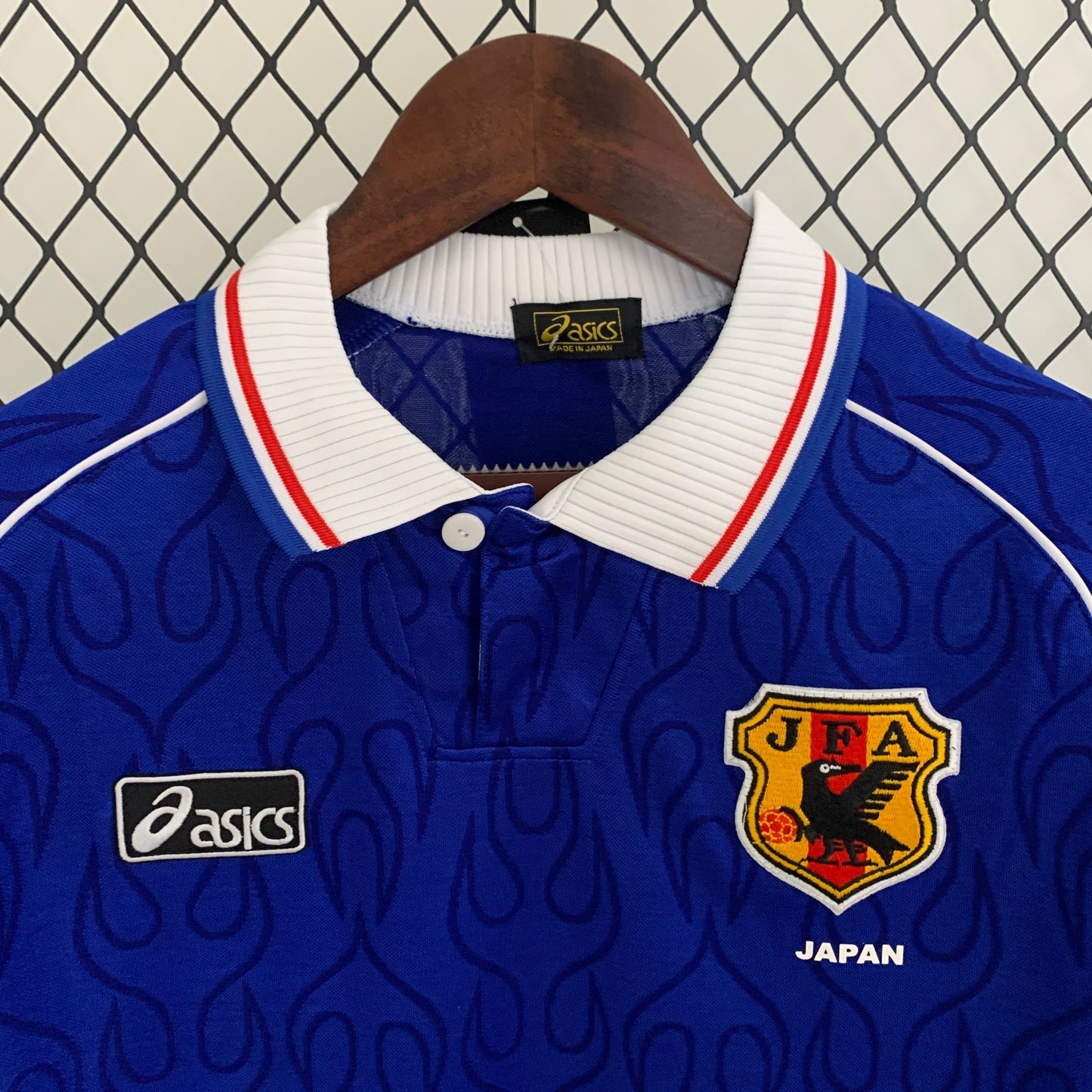 Japan 1998 World Cup Home Long Sleeve Retro Soccer Jersey – Asics JFA Flame Nakata Nakayama Ono Kit