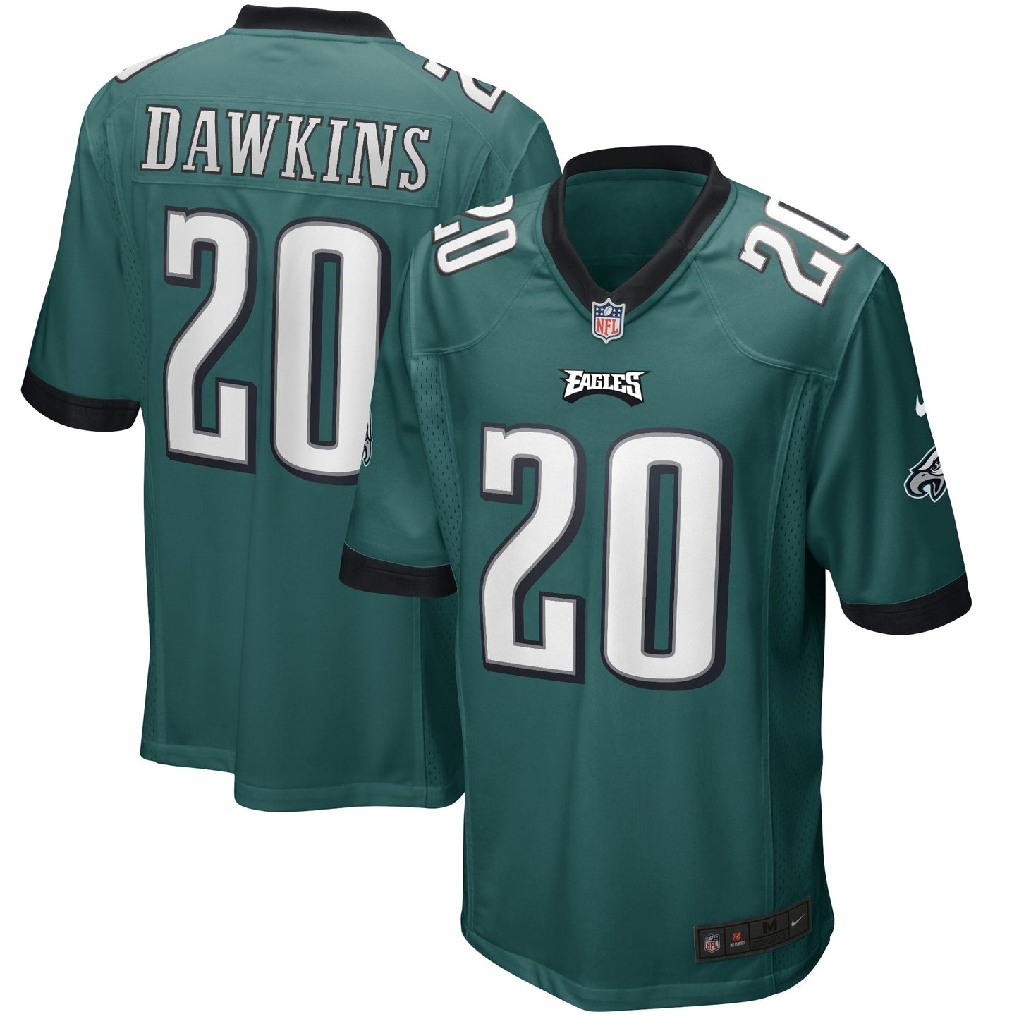 Brian Dawkins Philadelphia Eagles Game Retired   Jersey - Midnight Green