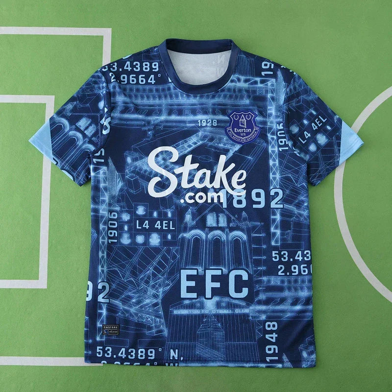 Everton F.C. Concept Fan Jersey 2025/26 — Goodison Park Blueprint Edition