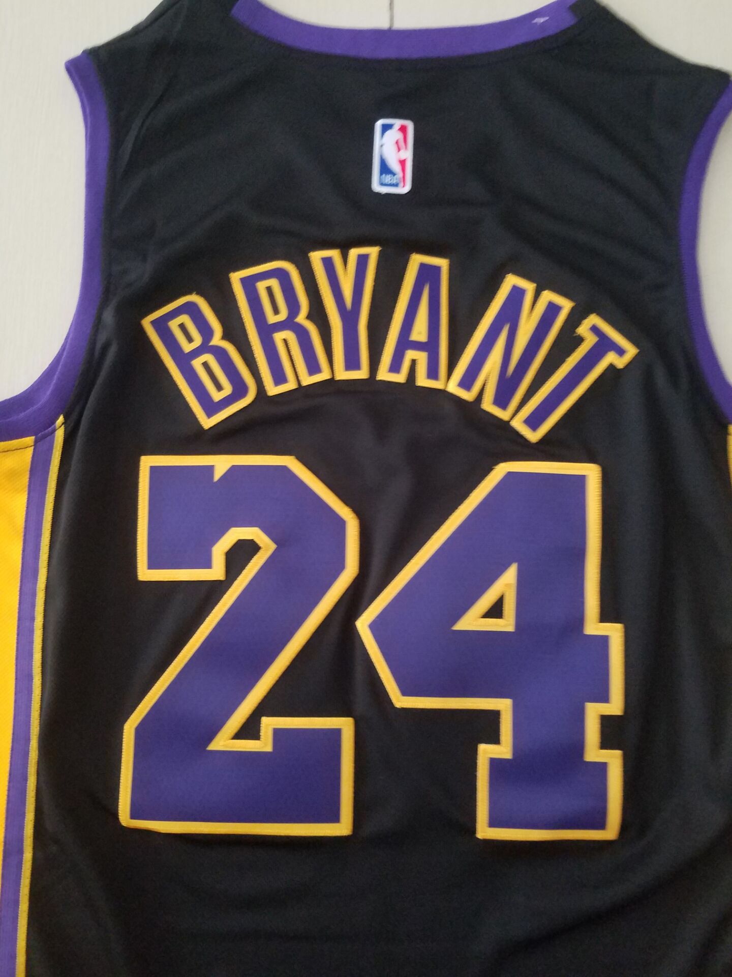 Men's Los Angeles Lakers Kobe Bryant #24 NBA Black Swingman Jerseys