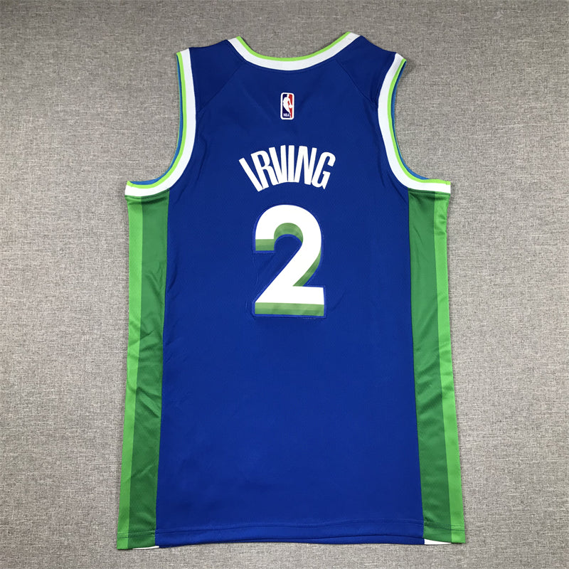 Kyrie Irving #2 Dallas Mavericks 2022/23 City Edition Swingman Jersey – Blue MFFL Retro