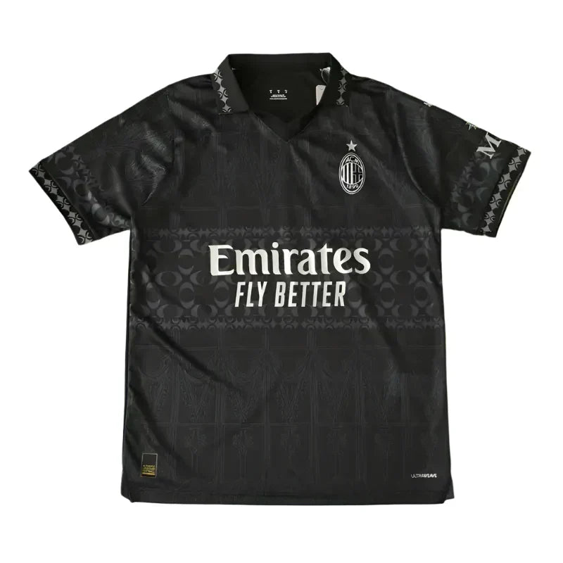 AC Milan 2023/24 Fourth Kit – Black Away Jersey | Fan Version