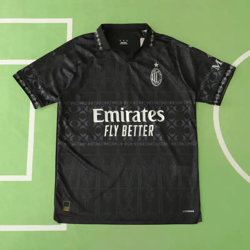 AC Milan 2023/24 Fourth Kit – Black Away Jersey | Fan Version