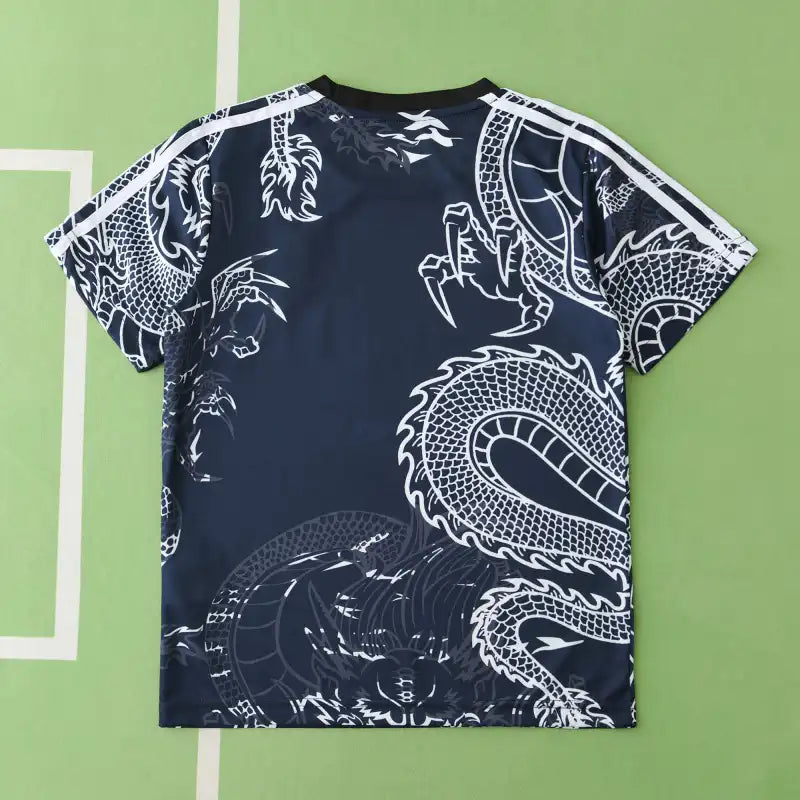 Real Madrid CF Dragon Concept Kids Kit 2024/25 – Navy Blue Football Jersey & Shorts Set