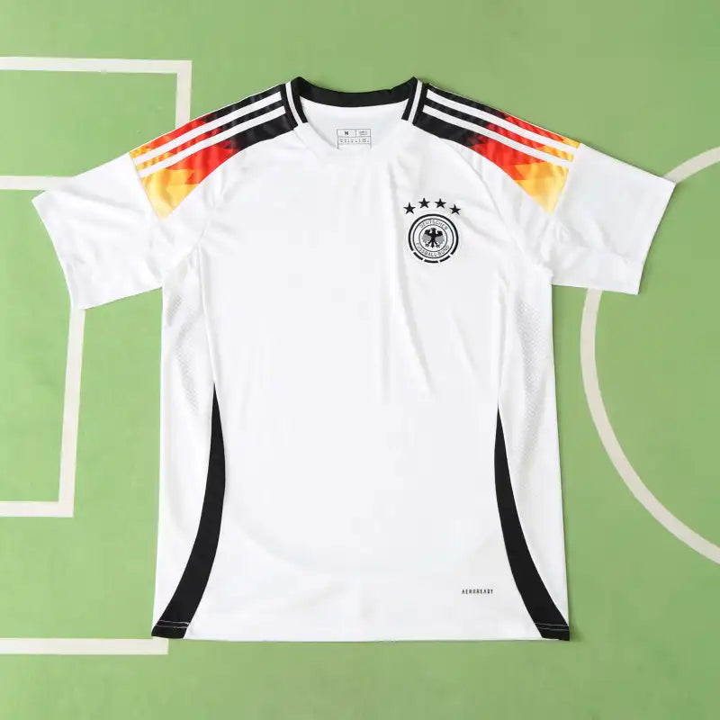 Germany National Team UEFA Home Fan Version Jersey 2024 – White Euro 2024 Football Shirt