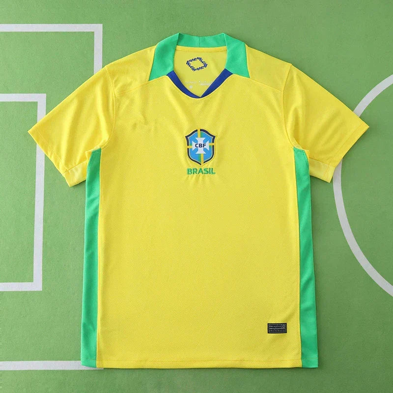 Brazil Home 2025/26 – Men's Football Jersey | Fan Version | Vini Jr, Neymar, Rodrygo, Raphinha, Endrick & More