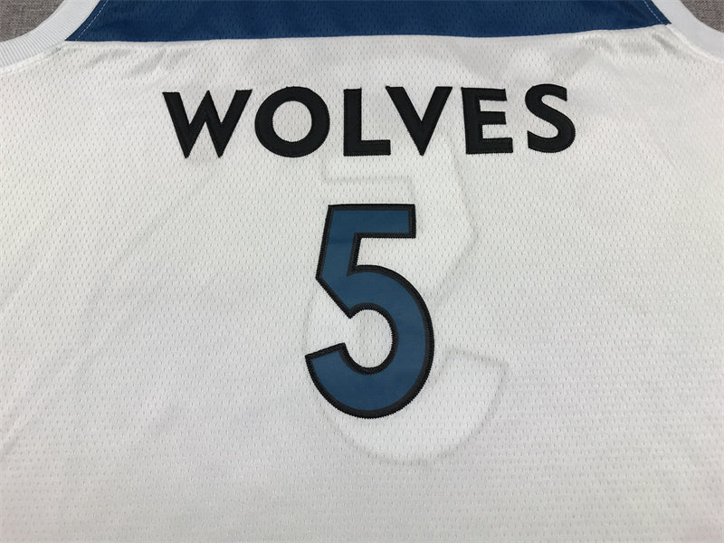 Anthony Edwards #5 Minnesota Timberwolves White Association Edition Swingman Jersey – Nike WOLVES