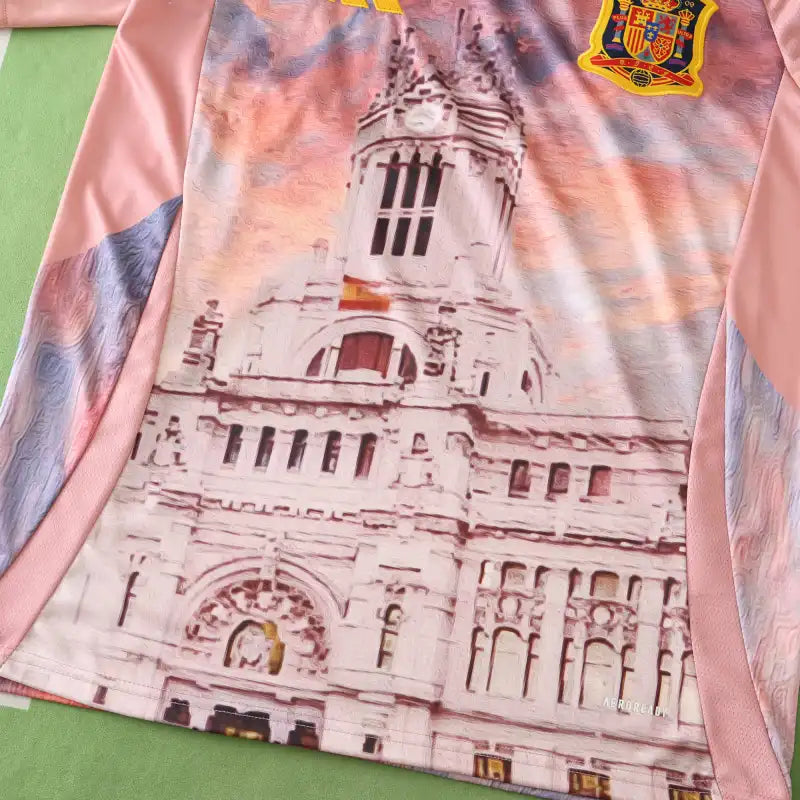 Spain National Team 2024/25 Concept Edition Fan Jersey – Madrid Cibeles Pink | Adidas | RFEF