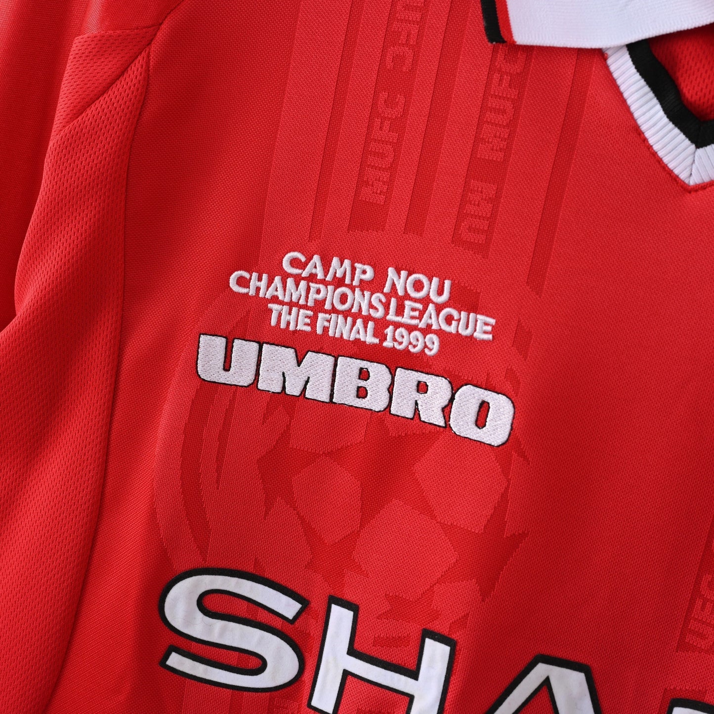 1998/99 Manchester United Home Long Sleeve Retro Jersey - UCL Final Camp Nou