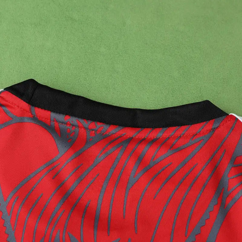Real Madrid 2024/25 Red Black Dragon Gradient Concept Jersey – Fire Dragon Adidas Fan Version