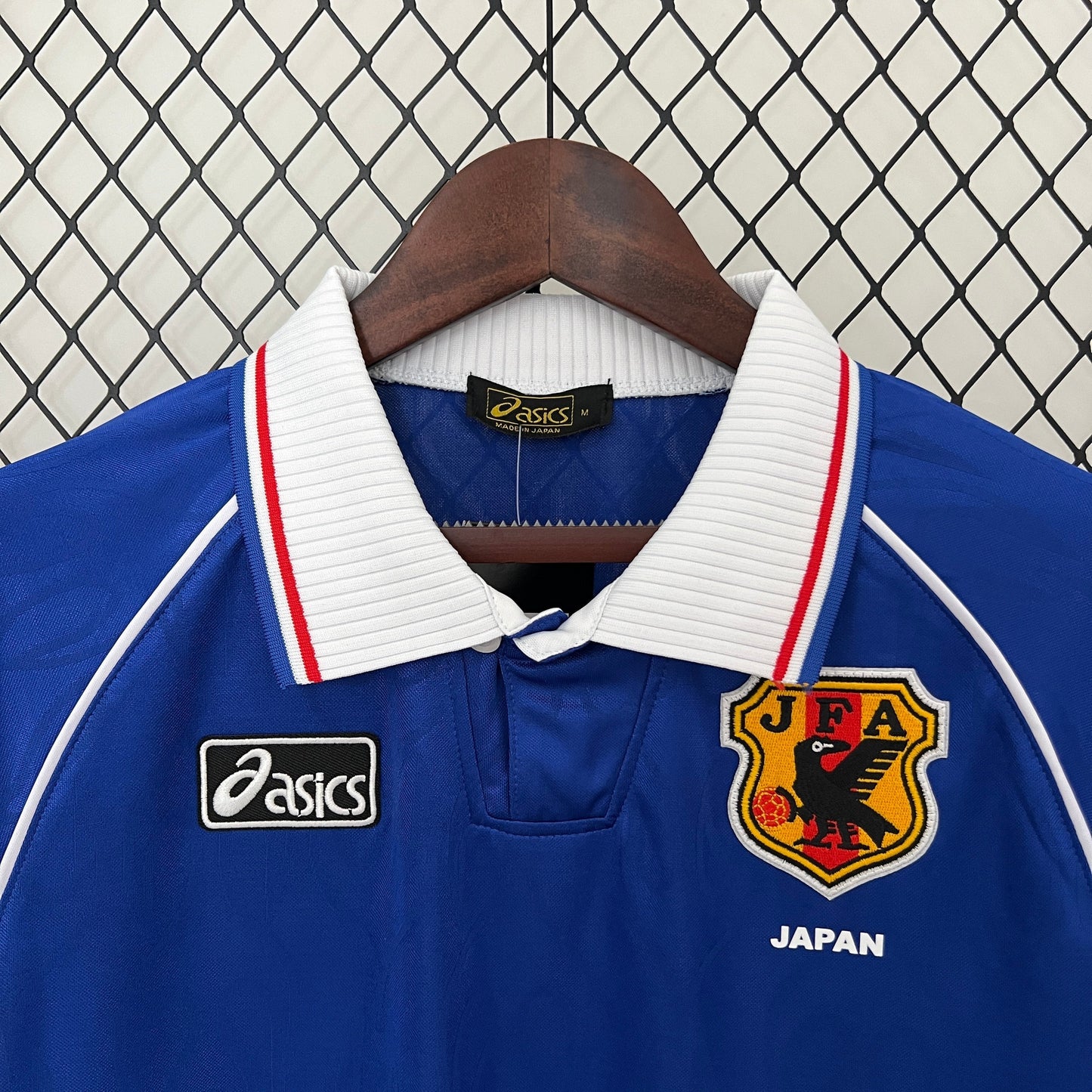 Japan 1998 Home Retro Soccer Jersey – Asics Samurai Blue First World Cup Kit