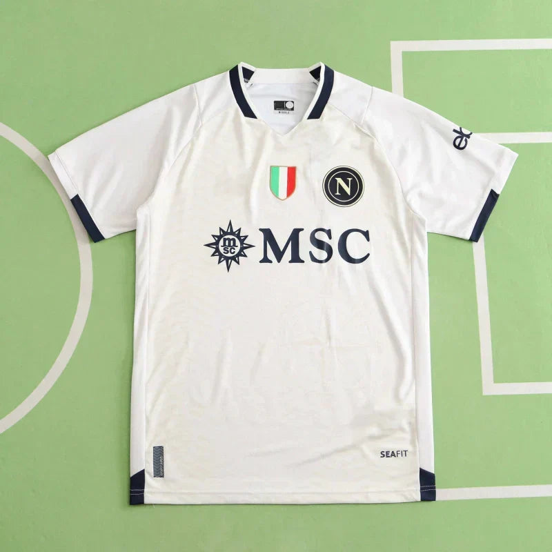 S.S.C. Napoli Limited Edition Fan Version 2023/24 – White EA7 Football Jersey