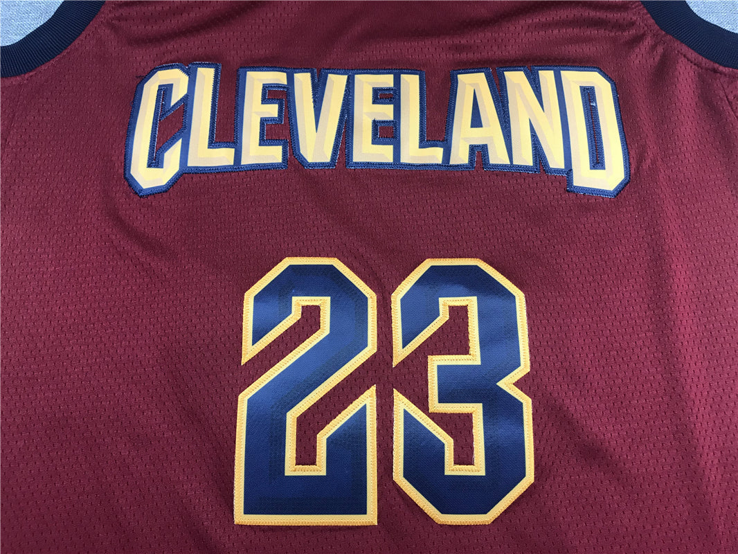 LeBron James #23 Cleveland Cavaliers Wine Red Icon Edition Swingman Jersey – CLEVELAND