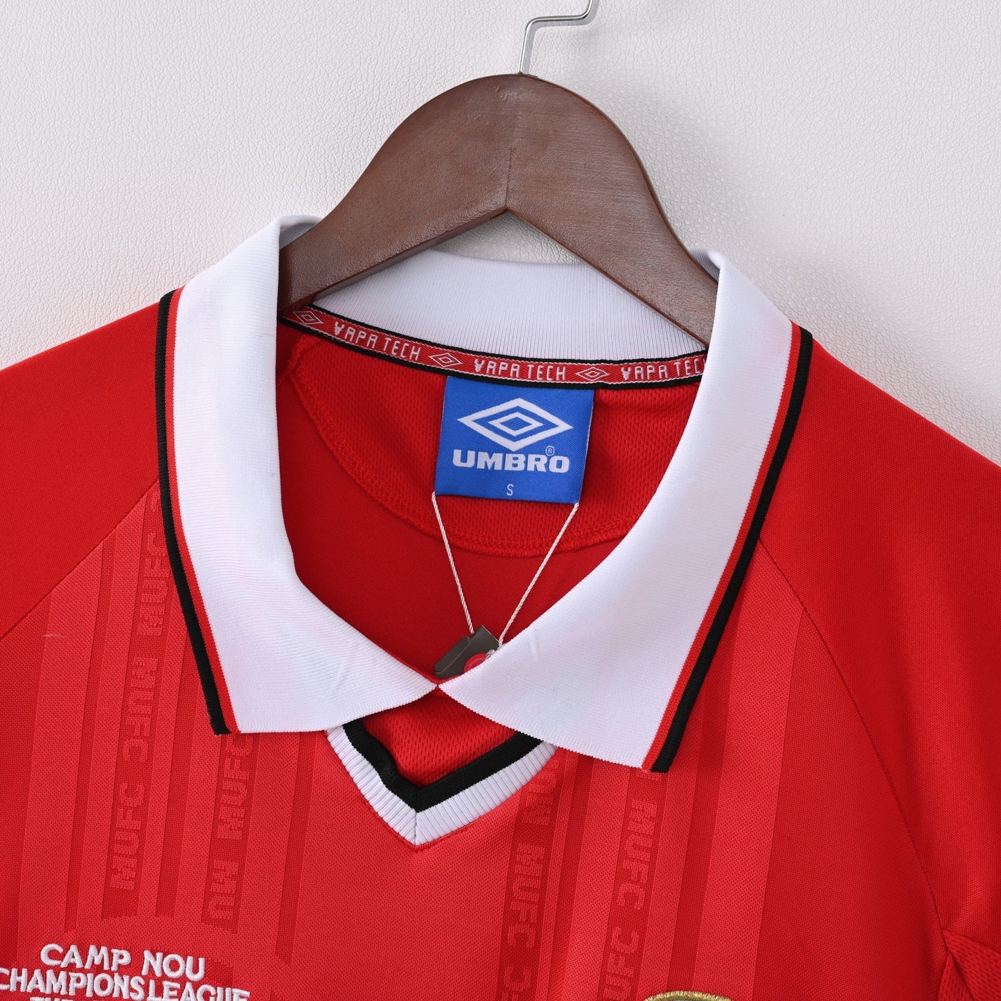 1998/99 Manchester United Home Long Sleeve Retro Jersey - UCL Final Camp Nou