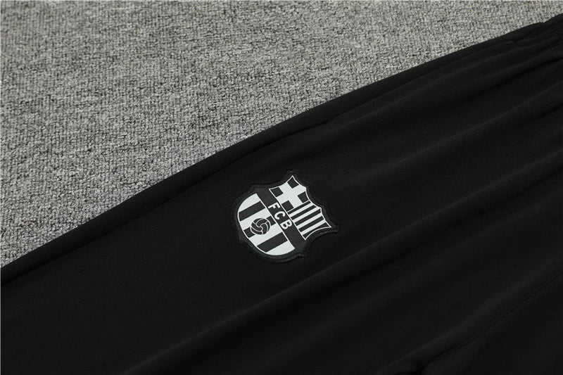 FC Barcelona Training Suit 2024/25 | Grey & Black Tracksuit Set