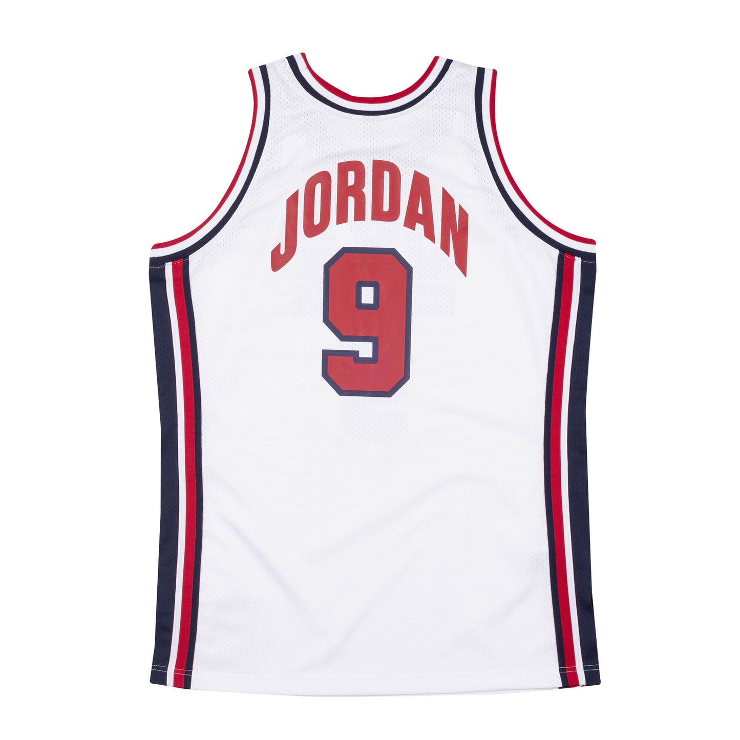 Michael Jordan #9 1992 USA Dream Team Mitchell & Ness White Home Barcelona Olympics Authentic Jersey