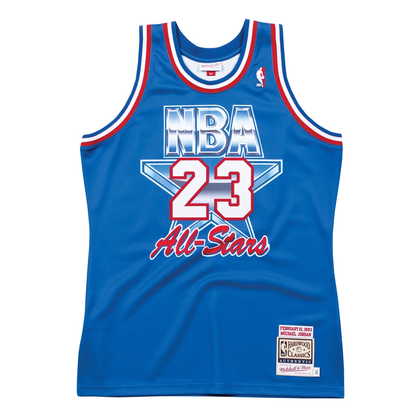 Michael Jordan #23 1993 NBA All-Star Game Mitchell & Ness Royal Blue Hardwood Classics Authentic Jersey