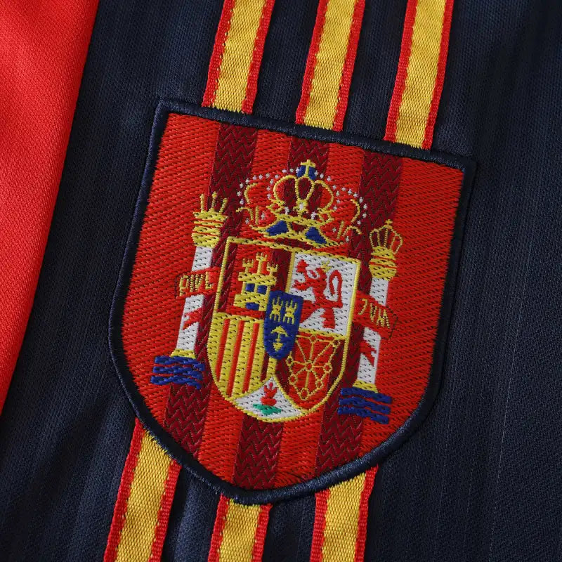 Spain National Team 1996 Home Retro Fan Jersey – Red & Navy | Euro Classic Kit | RFEF