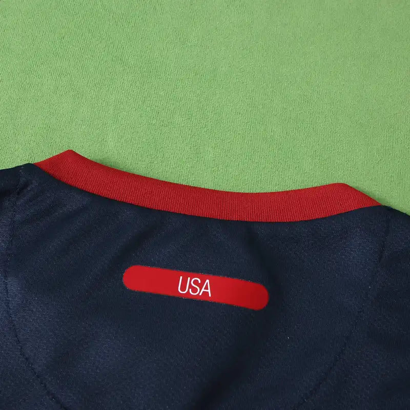 USA National Team Away Retro Fan Version 2010 – Navy Blue Diagonal Stripe World Cup Jersey | USMNT Crest