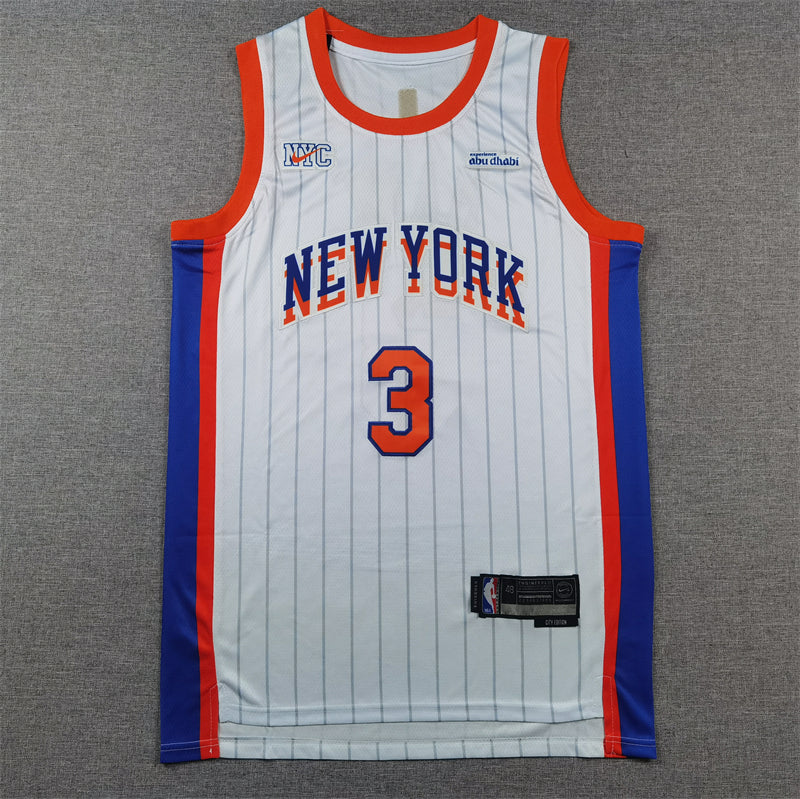 Men's New York Knicks Josh Hart #3 White 2024/25 Swingman Player Jerseys - City Edition