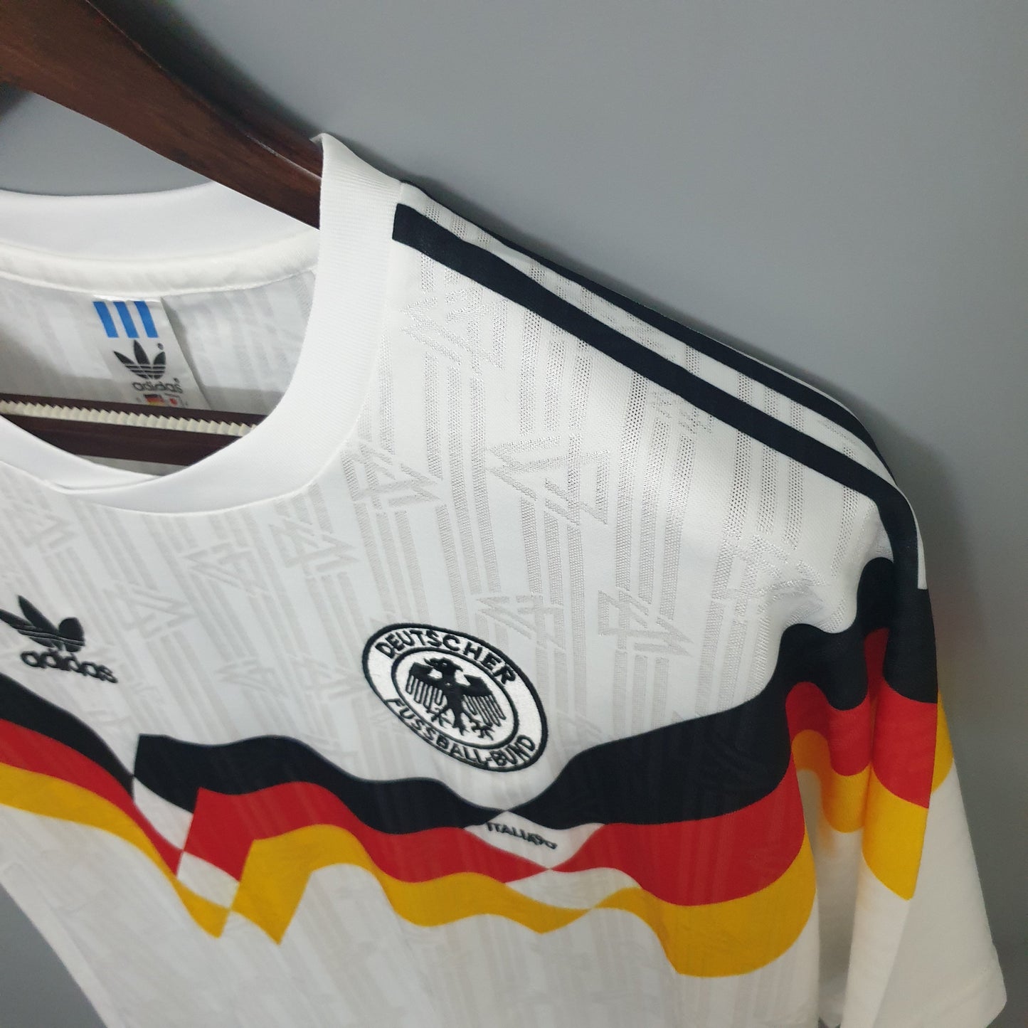 West Germany 1990 World Cup Home Retro Soccer Jersey – Adidas DFB Matthaus Klinsmann Voller Brehme Kit