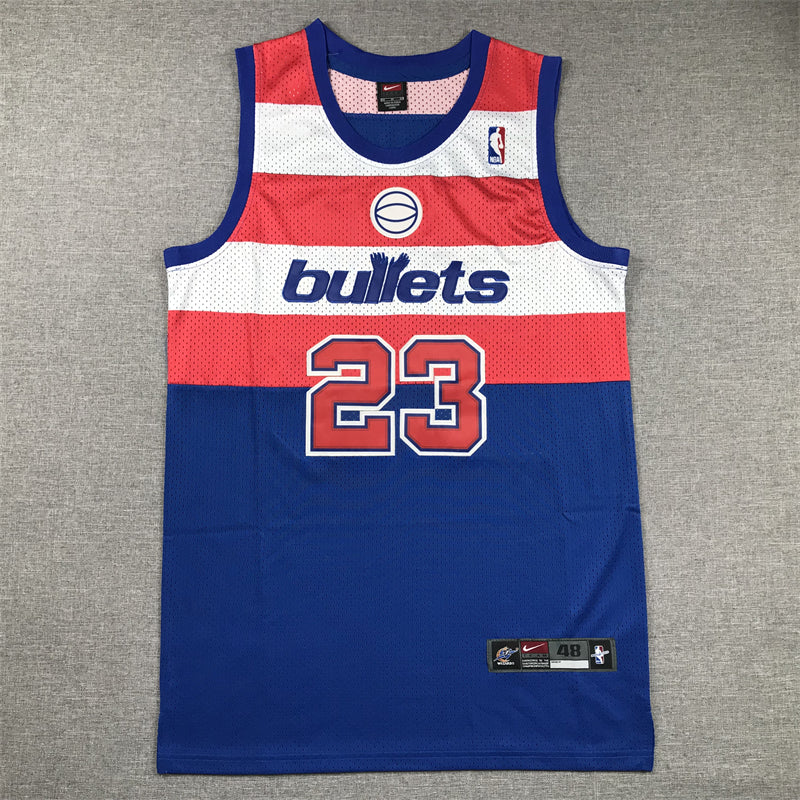 Michael Jordan #23 Washington Bullets Nike Royal Blue Road Hardwood Classics Throwback Swingman Jersey