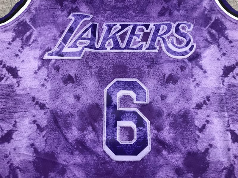 LeBron James #6 Los Angeles Lakers Purple Camo 2022-23 Select Series Swingman Jersey – Nike