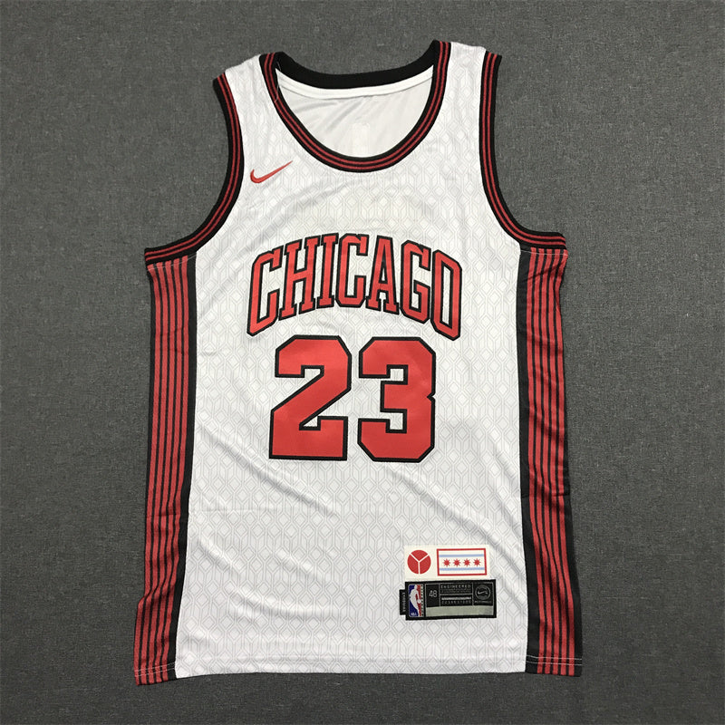 Michael Jordan #23 Chicago Bulls White 2022-23 City Edition "Chicago" Swingman Jersey