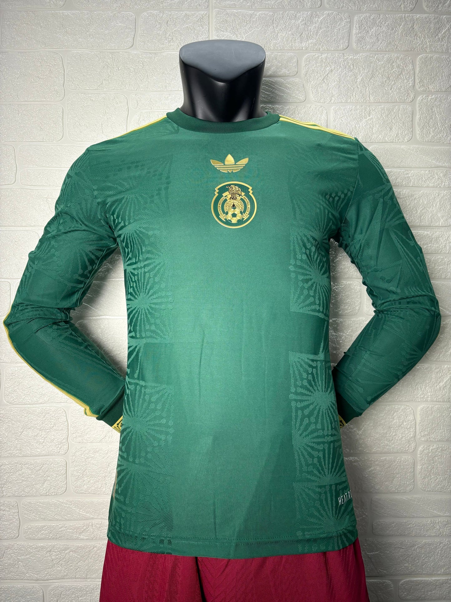 2025-26 Mexico Home Green Player Long Sleeve Jersey - Men's