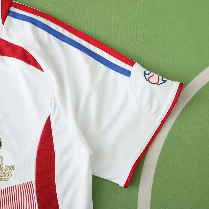 France 2006 World Cup Away Retro Fan Version Soccer Jersey