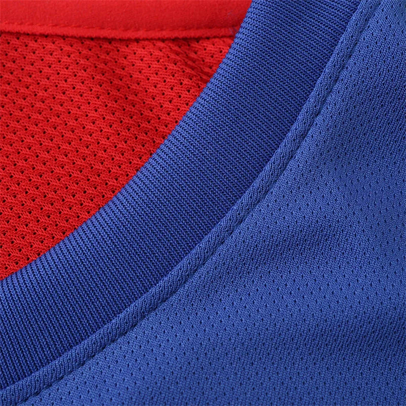 USA National Team Away Retro Fan Version 2014 World Cup – Blue White Red Tri-Color Stripe USMNT Jersey
