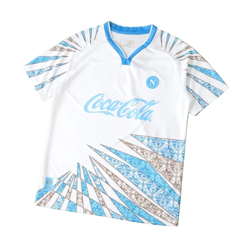 S.S.C. Napoli 25/26 Training Jersey – EA7 Fan Version (White)