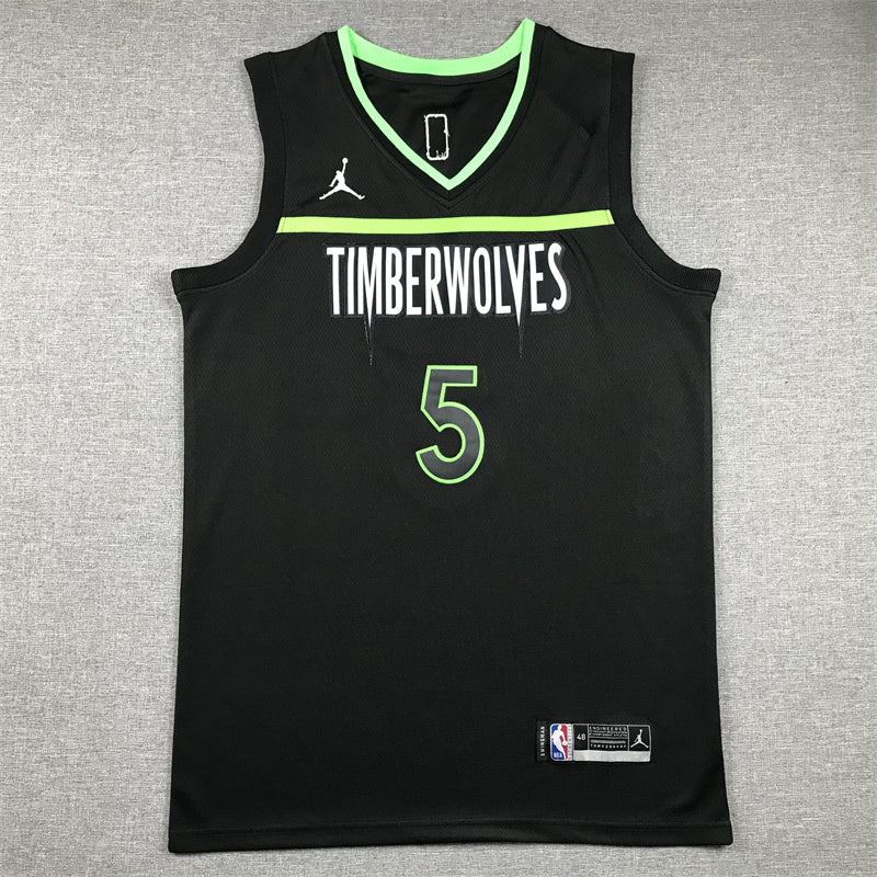 Anthony Edwards #5 Minnesota Timberwolves Black 2022-23 Statement Edition Swingman Jersey – Jordan Brand