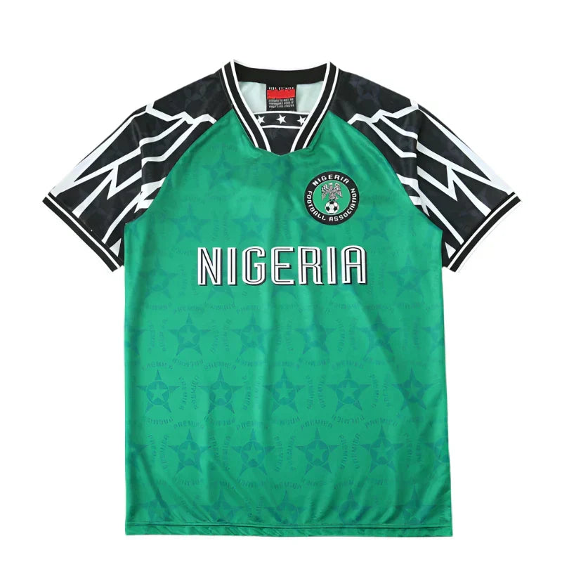 Nigeria National Team 1994/95 Home Retro Jersey – Green Lightning Sleeve World Cup Fan Version